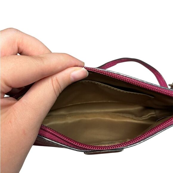 Coach Wristlet Hot Pink Patent Leather Small Purse - Picture 5 of 8